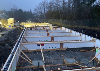 Shuswap Structures framing for poured concrete foundation