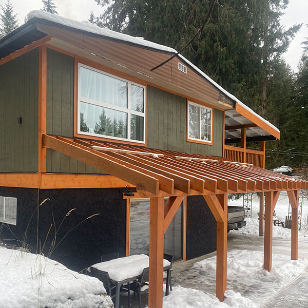 Shuswap Structures pergola for green house