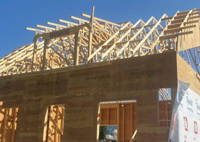 Shuswap Structures plywood going on side of new home
