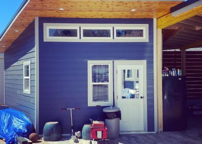 Shuswap Structures blue sided bunkie