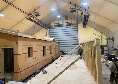 Shuswap Structures building prefab homes in our shop