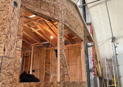 Shuswap Structures small house being built in shop